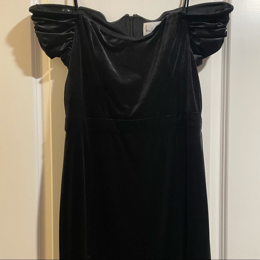 Black Velvet Nicole Miller Dress